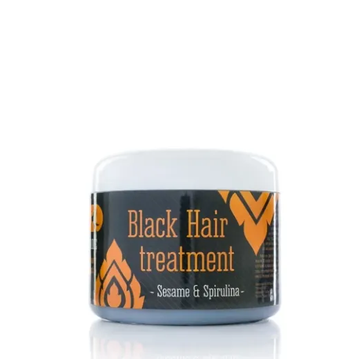 Black Hair Mask with Sesame & Spirulina