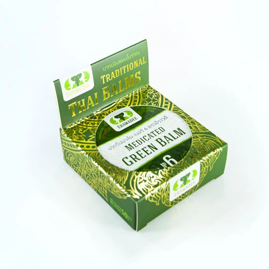 No. 6 Ya Mong Sarad Pang Pon (Cooling) Green Balm Small