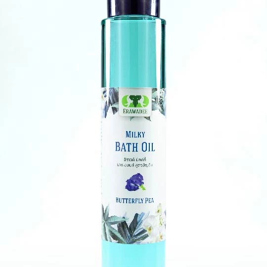 Milky Bath Oil with Butterfly Pea - Serene Floral Bath Infusion