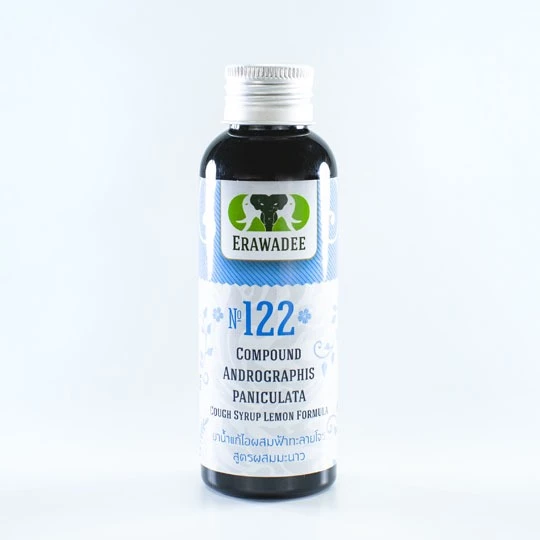 No.122 Фа талай (Andrographis paniculata) сироп с лимоном — против кашля и простуды